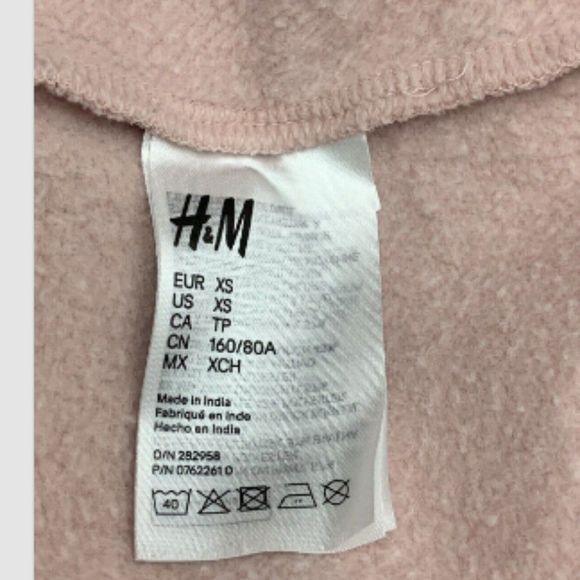 H&M Pink Women Teens Sweatshirt Self Love Size Small Long Sleeves - Picture 2 of 4